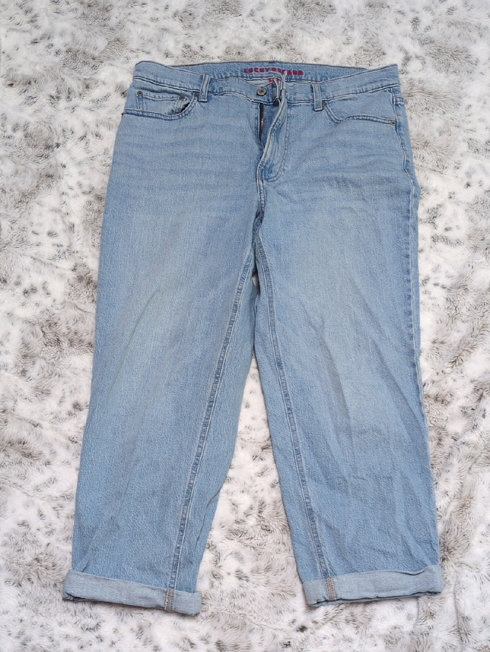 $10 MOVING SALE! Lucky Brand Light Blue Jeans with Red Logo